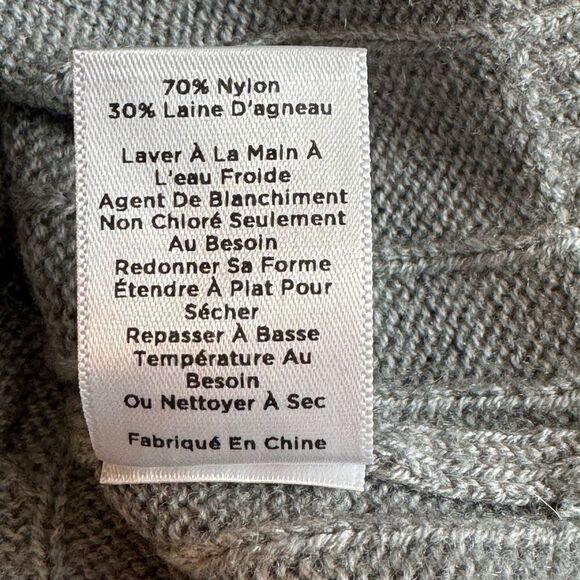 Talbots Sweater womens plus size 1x petite Cable Knit crew Neck Nylon Lamb wool - Picture 9 of 12